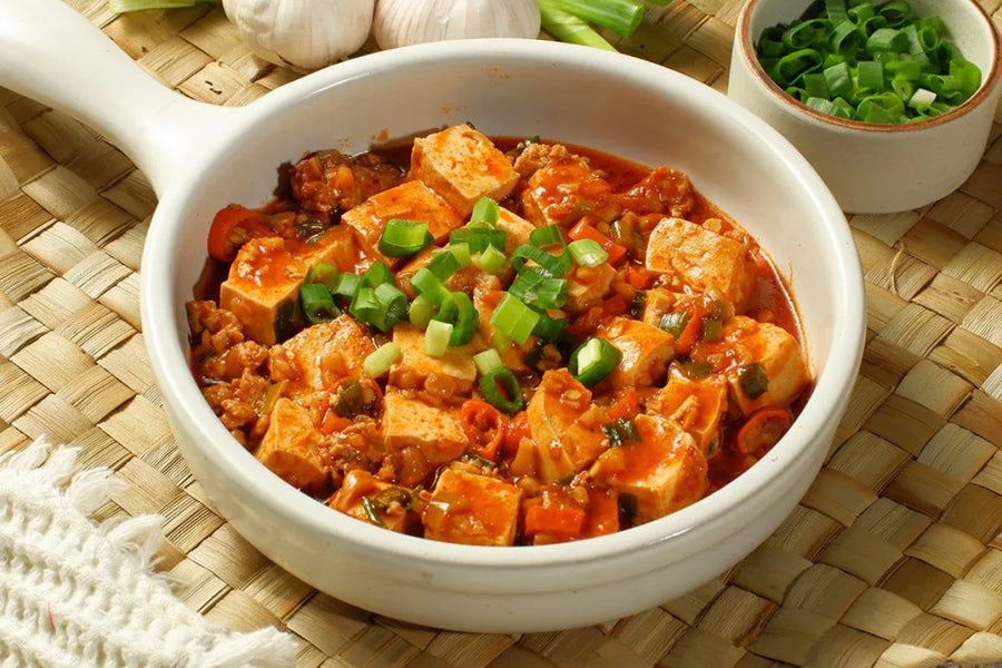 Gestoomde tofu op Kantonese wijze