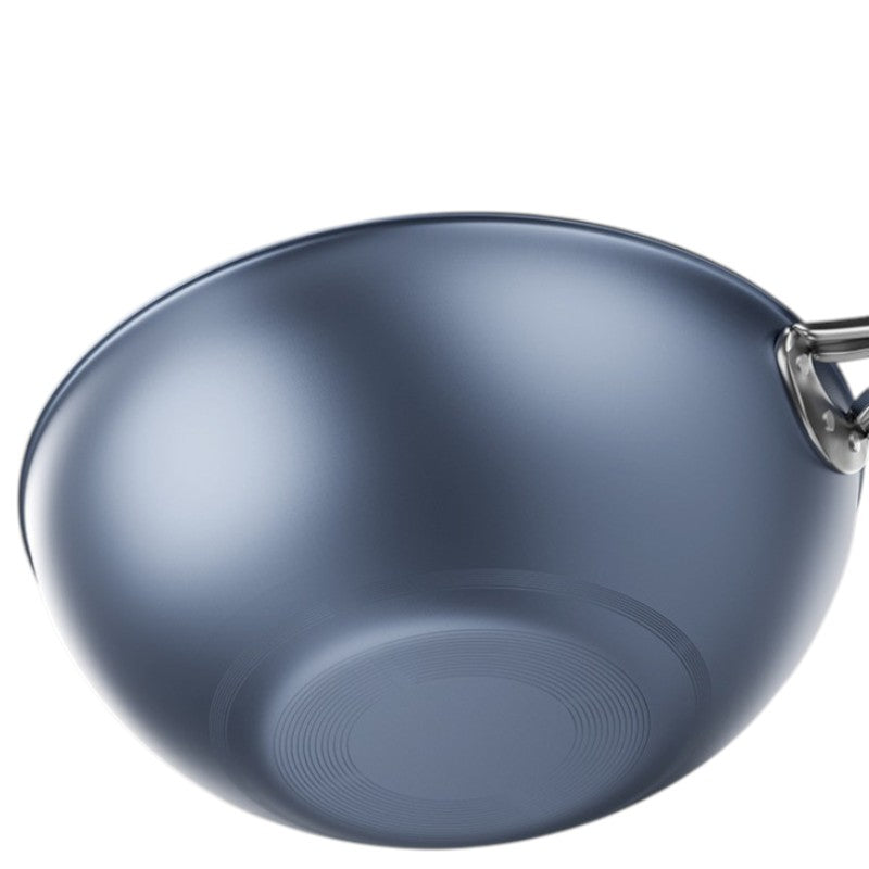 Le Maroki smeedijzeren wok antiaanbaklaag maatvergelijking