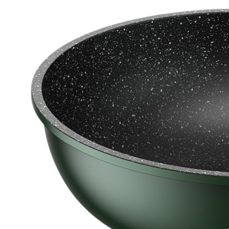 Le Nakimi groene wok inductie geschikt voor oven en vaatwasser