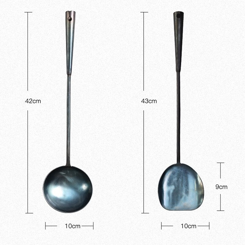 Le Tamoki wok pollepel set – verpakking met volledige setinhoud