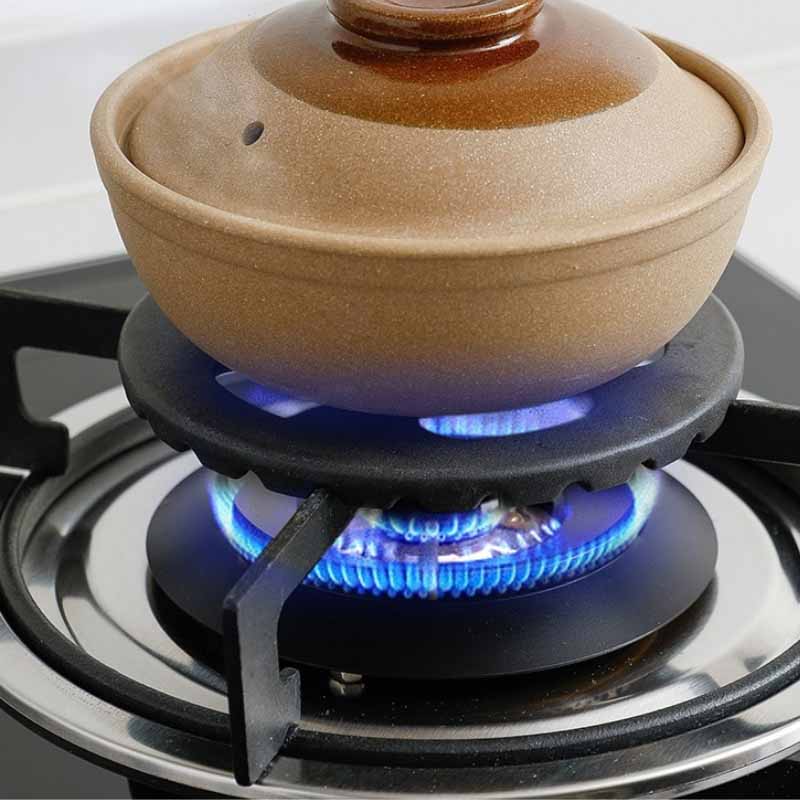 Le Tomura wok support gietijzeren detailopname van de structuur